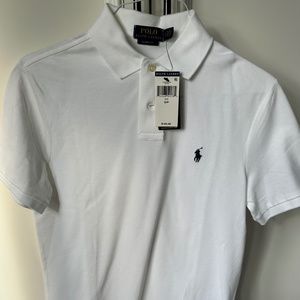 White Polo Ralph Lauren Classic Fit